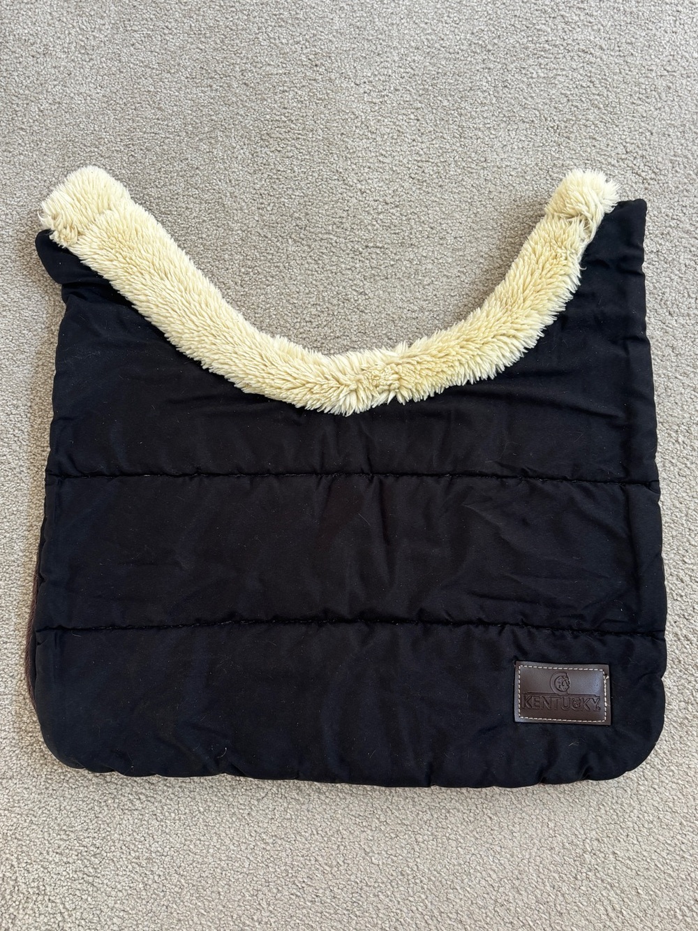 Kentucky Horsewear black Winter BIB chest and withers protector.